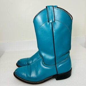 Vintage Laredo Turquoise Cowgirl Boots 7